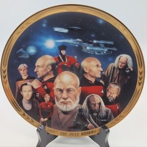 Star Trek: The Next Generation 1890A Plate "All Good Things" Keith Birdsong